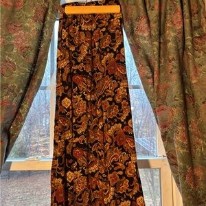 Liz Baker Paisley Maxi Skirt - Black and Brown